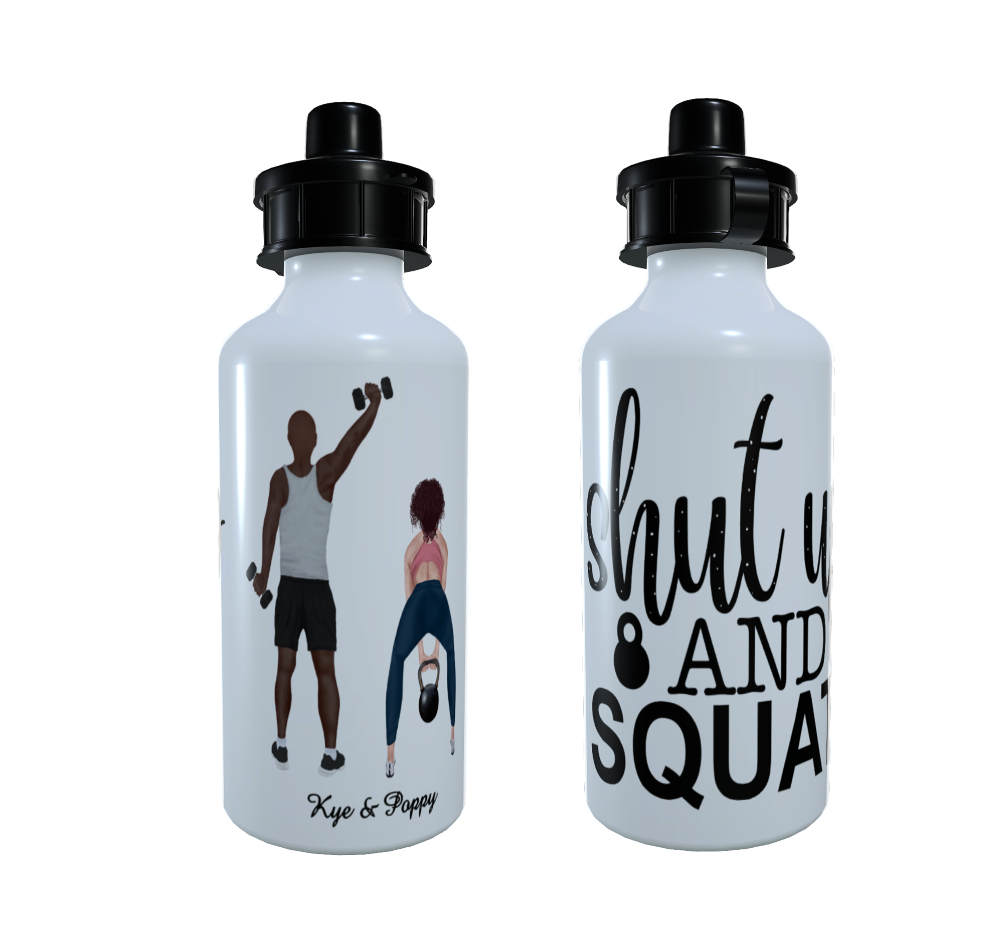 Gym Best Friends Water Bottle, Gift for friend, Work Out Buddy